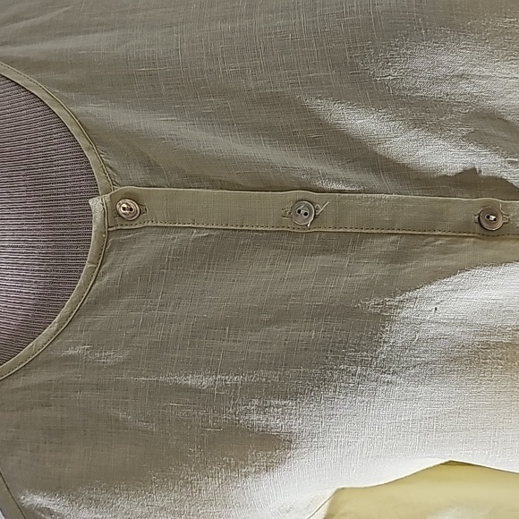 Eileen fisher light yellow oversized shirt. 100% organic linen. Size small P.‎ - Picture 2 of 11
